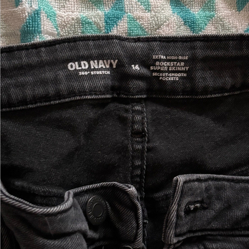 Old Navy Black High-Rise Jeans